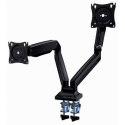 Gembird - Mounting kit (desk mounting arm) - for 2 flat panels - full motion - aluminium, steel - screen size: 17"-35"