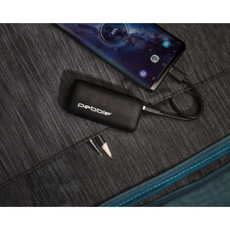 Veho Pebble PZ5 - Power bank - 5000 mAh - 37 Wh - 3 A (USB-C) - on cable: USB-C - 4