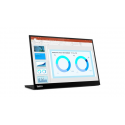 Lenovo ThinkVision M14d - LED monitor - 14" - portable - 2240 x 1400 @ 60 Hz - IPS - 375 cd / m² - 1500:1 - 6 ms - 2xUSB-C - raven black