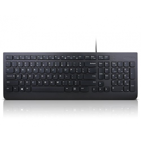 Lenovo Essential - Keyboard - USB - Nordic - black - for IdeaPad S340-14; ThinkCentre M90a Pro Gen 3; M90q Gen 2; M90t Gen 3; ThinkPad T14s Gen 3 - 0