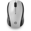 HP 200 - Mouse - right and left-handed - optical - wireless - 2.4 GHz - USB wireless receiver - silver - for OMEN by HP Laptop 16; Chromebook 14; Pavilion TP01; Spectre x360 Laptop