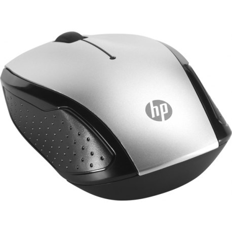 HP 200 - Mouse - right and left-handed - optical - wireless - 2.4 GHz - USB wireless receiver - silver - for OMEN by HP Laptop 16; Chromebook 14; Pavilion TP01; Spectre x360 Laptop - 8