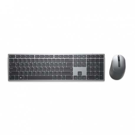 Dell Premier Multi-Device KM7321W - Keyboard and mouse set - wireless - 2.4 GHz, Bluetooth 5.0 - AZERTY - French - titan grey - for Precision 7560; XPS 13 9310, 15 9510 - 0