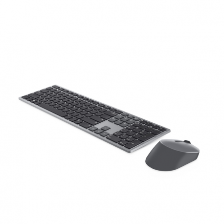Dell Premier Multi-Device KM7321W - Keyboard and mouse set - wireless - 2.4 GHz, Bluetooth 5.0 - AZERTY - French - titan grey - for Precision 7560; XPS 13 9310, 15 9510 - 2