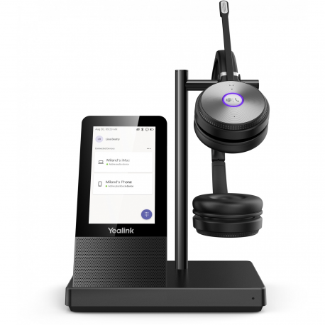 Yealink WH66 Dual X UC - For Microsoft Teams - headset - full size - DECT - wireless - 4