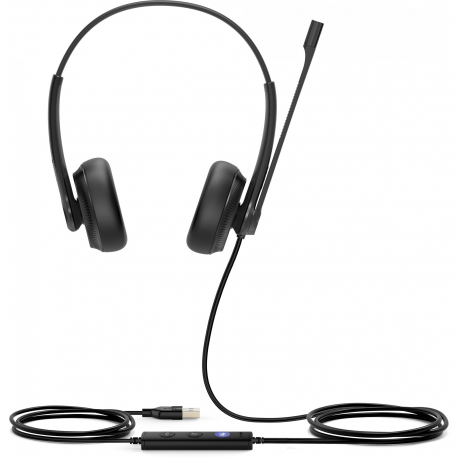 Yealink UH34 Dual Teams - Headset - on-ear - wired - USB - black - 1