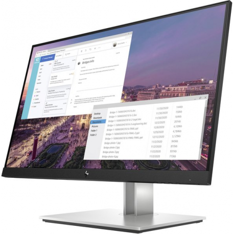 HP E23 G4 - E-Series - LED monitor - 23" - 1920 x 1080 Full HD (1080p) @ 60 Hz - IPS - 250 cd / m² - 1000:1 - 5 ms - HDMI, VGA, DisplayPort - black, silver - promo - 2