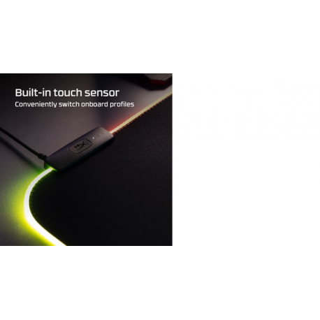HyperX Pulsefire Mat Gaming - Illuminated mouse pad - with RGB lighting - extra large - black - for Victus by HP Laptop 16; Laptop 15, 15s, 17; Pavilion Plus Laptop 14 - 11