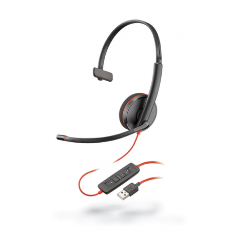 Poly Blackwire C3210 USB - 3200 Series - headset - on-ear - wired - USB - 0