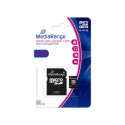 MediaRange - Flash memory card (microSDHC to SD adapter included) - 4 GB - Class 10 - microSDHC - black