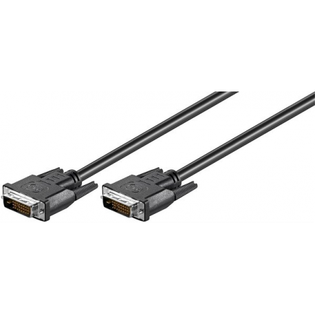 MicroConnect - DVI cable - dual link - DVI-D (M) to DVI-D (M) - 3 m - molded, thumbscrews - black - 0