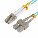 MicroConnect - Network cable - LC / UPC multi-mode (M) to SC / UPC multi-mode (M) - 2 m - fibre optic - 50  /  125 micron - OM3