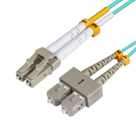 MicroConnect - Network cable - LC / PC multi-mode (M) to SC / PC multi-mode (M) - 5 m - fibre optic - 50  /  125 micron - OM3 - 0