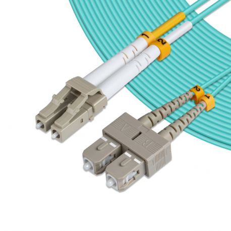 MicroConnect - Network cable - LC / PC multi-mode (M) to SC / PC multi-mode (M) - 5 m - fibre optic - 50  /  125 micron - OM3 - 1