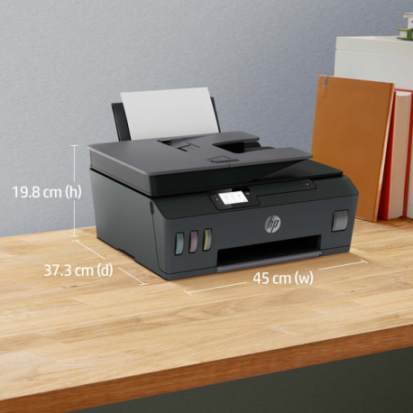 HP Smart Tank Plus 655 Wireless All-in-One - Multifunction printer - colour - ink-jet - refillable - Legal (216 x 356 mm) (original) - A4 / Legal (media) - up to 10 ppm (copying) - up to 11 ppm (printing) - 100 sheets - 33.6 Kbps - USB 2.0, Wi-Fi(n), Bluetooth - 13