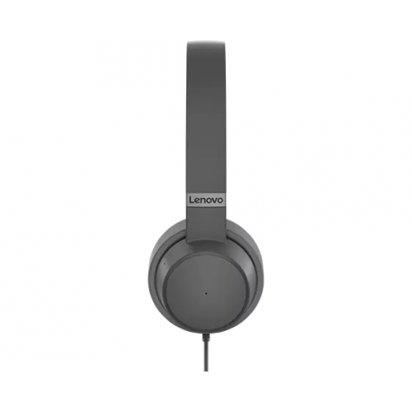 Lenovo Go - Headset - on-ear - wired - active noise cancelling - USB-C - storm grey - Certified for Microsoft Teams - for IdeaPad S340-14; ThinkCentre M80s Gen 3; M90a Gen 3; M90a Pro Gen 3; M90t Gen 3; V15 IML - 1