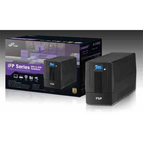 FSP iFP Series iFP 1000 - UPS - AC 220 / 230 / 240 V - 600 Watt - 1000 VA - 7 Ah - USB - 6