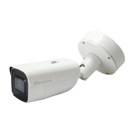 LevelOne FCS-5095 - Network surveillance camera - outdoor, indoor - vandal-proof - colour (Day&Night) - 8 MP - 3840 x 2160 - motorized - audio - LAN 10 / 100 - AVI, H.264, H.265, H.264+ - DC 12 V  /  PoE - 0