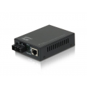 LevelOne FVT-2001 - Fibre media converter - 100Mb LAN - 10Base-T, 100Base-FX, 100Base-TX - RJ-45  /  SC multi-mode - up to 2 km - 1310 nm