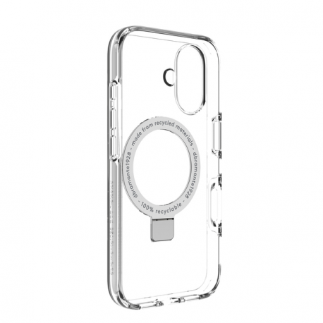 dbramante1928 Iceland Ultra - Back cover for mobile phone - kickstand - MagSafe compatibility - D3O, plastic - clear - for Apple iPhone 16 - 1