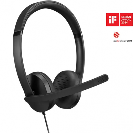 Lenovo Gen 2 - Headset - on-ear - wired - USB-A - black - 1