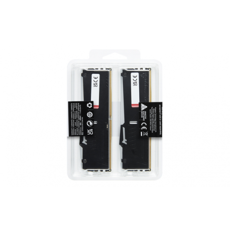 Kingston FURY Beast RGB - DDR5 - kit - 32 GB: 2 x 16 GB - DIMM 288-pin - 3000 MHz  /  PC5-48000 - CL36 - 1.35 V - unbuffered - on-die ECC - black - 13