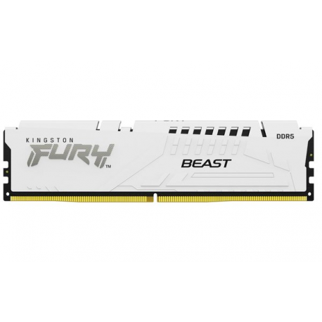 Kingston FURY Beast - DDR5 - module - 16 GB - DIMM 288-pin - 3000 MHz  /  PC5-48000 - CL36 - 1.35 V - unbuffered - on-die ECC - white - 4