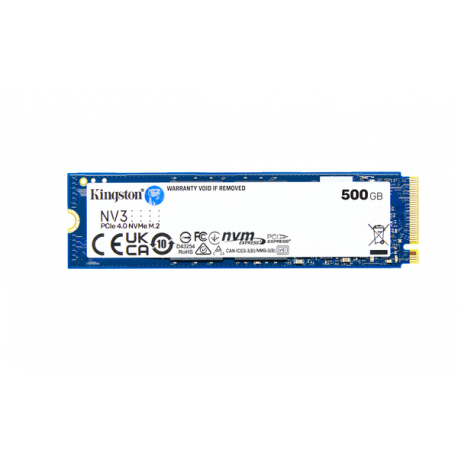 Kingston NV3 - SSD - 500 GB - internal - M.2 2280 - PCIe 4.0 x4 (NVMe) - 2