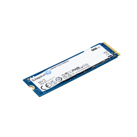 Kingston NV3 - SSD - 500 GB - internal - M.2 2280 - PCIe 4.0 x4 (NVMe) - 11