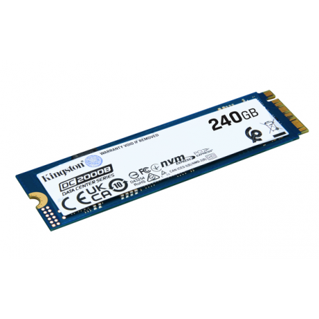 Kingston Data Center DC2000B - SSD - Enterprise - 240 GB - internal - M.2 2280 - PCIe 4.0 x4 (NVMe) - 0