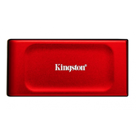 Kingston XS1000 - SSD - 1 TB - external (portable) - USB 3.2 Gen 2 (USB-C connector) - red - 0