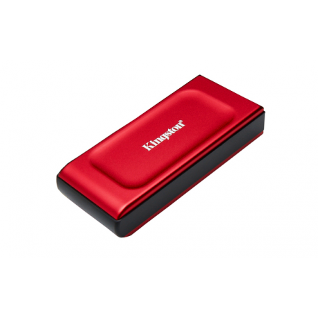 Kingston XS1000 - SSD - 1 TB - external (portable) - USB 3.2 Gen 2 (USB-C connector) - red - 1