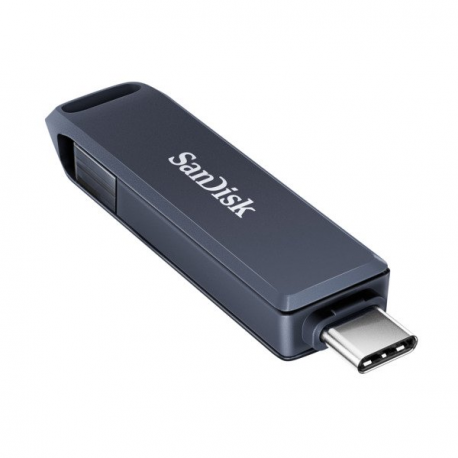 SanDisk Phone Drive - USB flash drive - 256 GB - USB-C  /  Lightning - metallic sky - 1