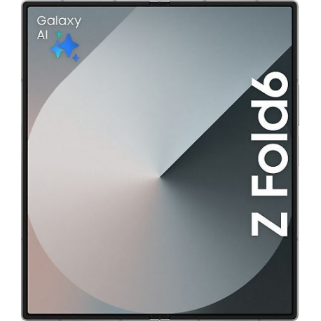 Samsung Galaxy Z Fold6 - 5G smartphone - dual-SIM - RAM 12 GB / Internal Memory 256 GB - OLED display - 7.6" - 7.6" - 2160 x 1856 pixels 2160 x 1856 pixels (120 Hz) - 3x rear cameras 50 MP, 12 MP, 10 MP - 2x front cameras 10 MP, 4 MP - silver shadow - 2