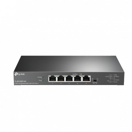 TP-Link TL-SG105PP-M2 V1.6 - Switch - unmanaged - 5 x 10 / 100 / 1000 / 2.5G (PoE++) - desktop - PoE++ (123 W) - 0