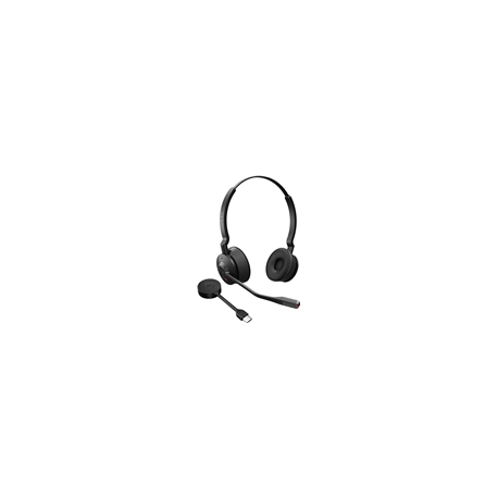 Jabra Engage 55 SE Stereo - Headset - on-ear - DECT - wireless - USB-C via DECT adapter - UC certified - 0