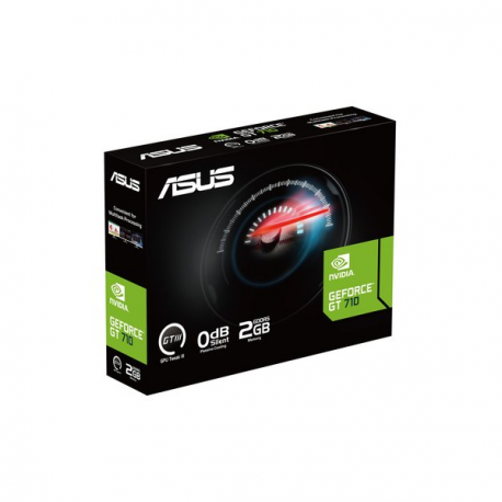 ASUS GeForce GT 710 EVO - Graphics card - GF GT 710 - 2 GB DDR3 - PCIe 2.0 low profile - DVI, HDMI, D-Sub - fanless - 1
