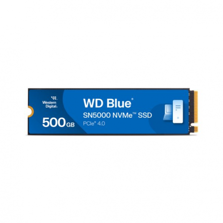 WD Blue SN5000 WDS500G4B0E - SSD - 500 GB - internal - M.2 2280 - PCIe 4.0 x4 (NVMe) - 6