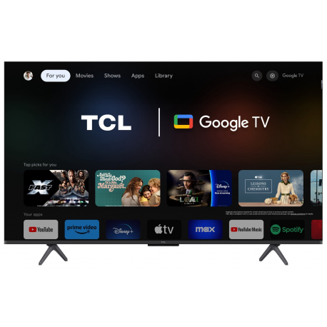 TV Set|TCL|50"|4K/Smart|QLED|3840x2160|Wireless LAN|Bluetooth|Google TV|Black|50C655
