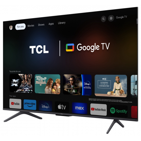 TV Set|TCL|50"|4K/Smart|QLED|3840x2160|Wireless LAN|Bluetooth|Google TV|Black|50C655