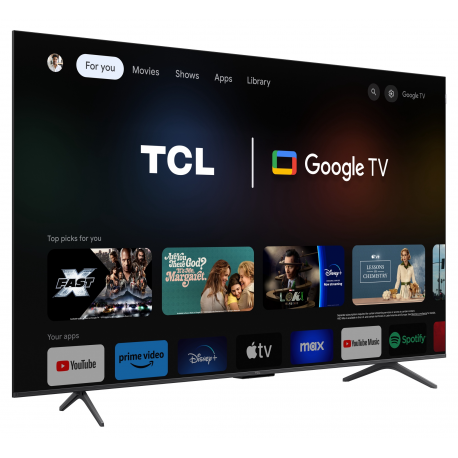TV Set|TCL|55"|4K/Smart|QLED|3840x2160|Wireless LAN|Bluetooth|Google TV|Black|55C655