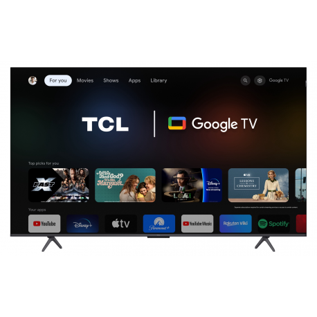 TV Set|TCL|55"|4K/Smart|QLED|3840x2160|Wireless LAN|Bluetooth|Google TV|Black|55C655