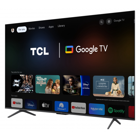 TV Set|TCL|55"|4K/Smart|QLED|3840x2160|Wireless LAN|Bluetooth|Google TV|Black|55C655