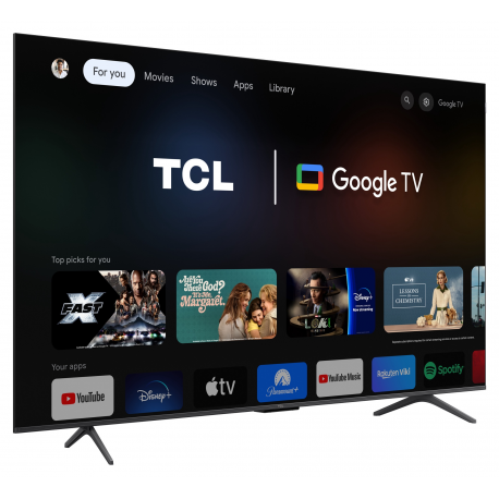 TV Set|TCL|55"|4K/Smart|QLED|3840x2160|Wireless LAN|Bluetooth|Google TV|Black|55C655