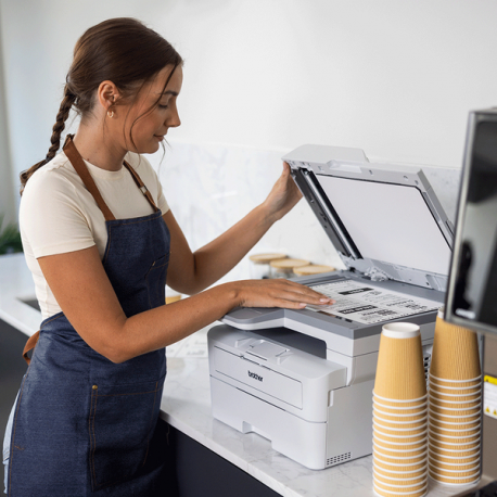 Brother MFC-L2960DW - Multifunction printer - B / W - laser - Letter A (216 x 279 mm) / A4 (210 x 297 mm) (original) - A4 / Legal (media) - up to 34 ppm (copying) - up to 34 ppm (printing) - 250 sheets - 33.6 Kbps - LAN, Wi-Fi(n), USB 2.0 - 1