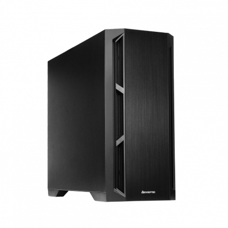 Chieftec Apex Q - Tower - extended ATX - no power supply (ATX) - black - USB / Audio - 0
