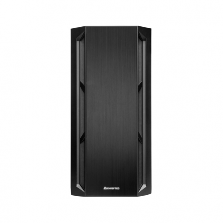 Chieftec Apex Q - Tower - extended ATX - no power supply (ATX) - black - USB / Audio - 18