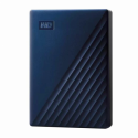 WD My Passport for Mac WDBK6C0060BBL - Hard drive - encrypted - 6 TB - external (portable) - USB 3.2 Gen 1 - 256-bit AES - blue