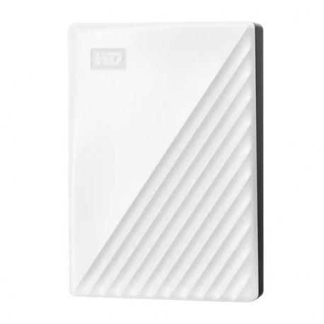 WD My Passport WDBR9S0060BWT - Hard drive - encrypted - 6 TB - external (portable) - USB 3.2 Gen 1 - 256-bit AES - white - 6