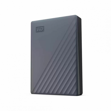 WD My Passport WDBY3J0060BGY - Hard drive - encrypted - 6 TB - external (portable) - USB 3.2 Gen 1 - 256-bit AES - silicon grey - 0